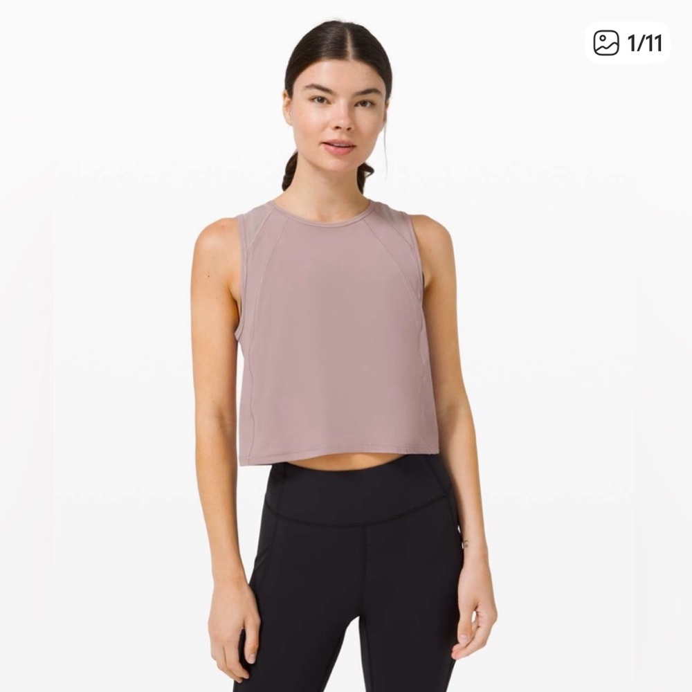 lululemon athletica Sculpt Crop Tank Violet Verbana Size 6